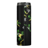 Green Smoke Mandala Design Thermosbeker (Achterkant)