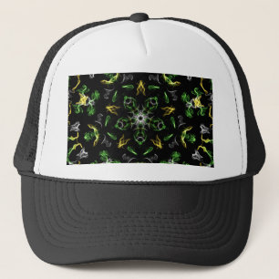 Green Smoke Mandala Design Trucker Pet