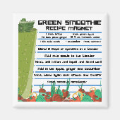 Green Smoothie Recipe Refkoelkast Magnet  (Voorkant)