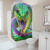 Green Snake Douchegordijn (In situ)