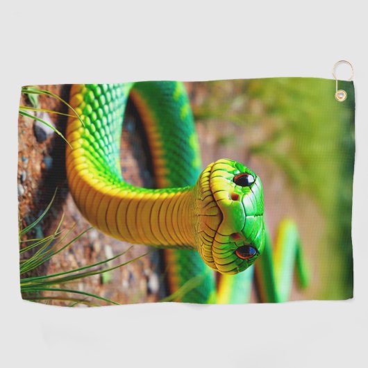 Green Snake Golfhanddoek (Horizontaal)