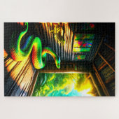 Green Snake Legpuzzel (Horizontaal)