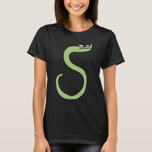 Green Snake Letter S Alphabet Lore T-shirt