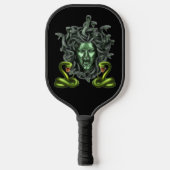 Green Snake Medusa Gorgon Pickleball Paddle (Voorkant)