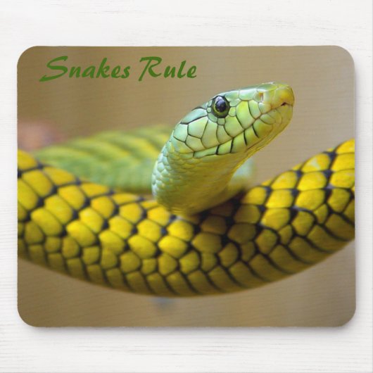 Green Snake Mousepad Muismat (Voorkant)