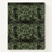 Green Snake print Notitieboek (Achterkant)