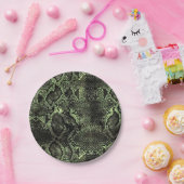 Green Snake print Papieren Bordje (Feest)