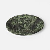 Green Snake print Papieren Bordje (Gekanteld)