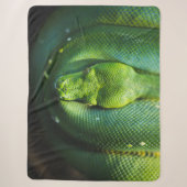 GREEN SNAKE SHERPA DEKEN (Voorkant)