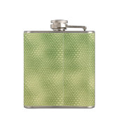 Green Snake Skin-effect Reptile-lover Heupfles (Achterkant)