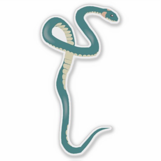 Green Snake Sticker (Voorkant)