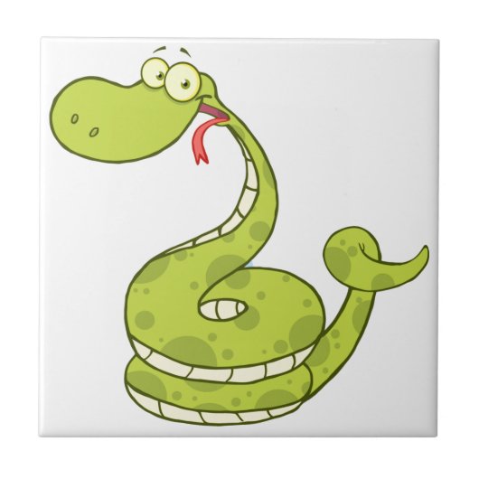 Green Snake Tegeltje (Voorkant)