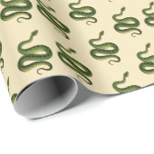 Green Snake Wrapping Paper Cadeaupapier (Rol Hoek)
