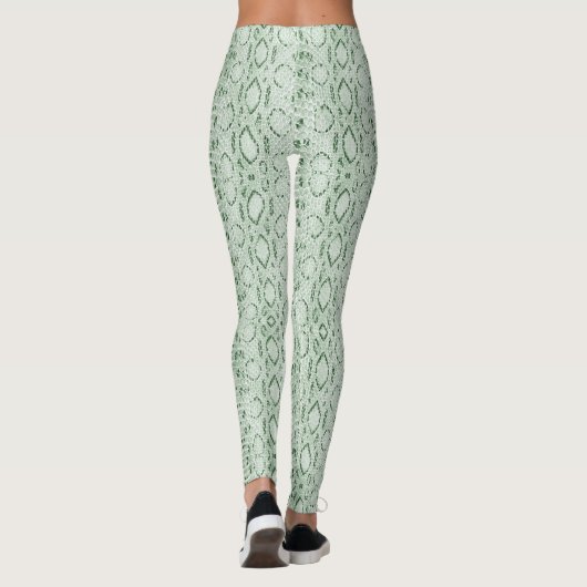Green Snakeskin Leggings (Achterkant)