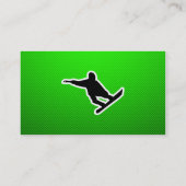 Green Snowboarding Visitekaartje (Achterkant)