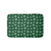 Green Snowflake Bath Mat (Voorkant)