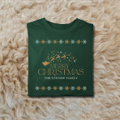 Green Snowflake Christmas Mens Shirt