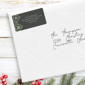 Green Snowflake familie retouradres Etiket
