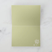 Green Snowflake Fish Holiday Greeting Card Feestdagen Kaart (Binnen)