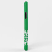 Green Snowflake iPhone Case (Achterkant/rechts)
