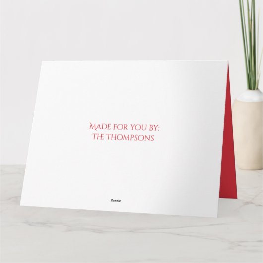 Green Snowflake kerstfoto 1 foto Kaart (Achterkant)