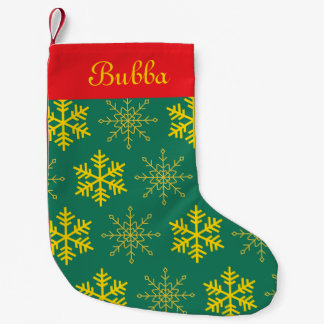 Green Snowflake Kleine Kerstsok