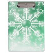 Green Snowflake Klembord (Voorkant)