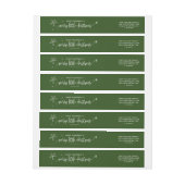 Green Snowflake Merry Little Kerstry (Vel)