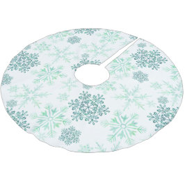 Green Snowflake Pattern Kerstboom Rok