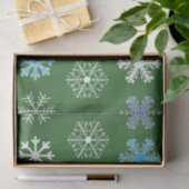 Green Snowflake Tissuepapier (Geschenk)
