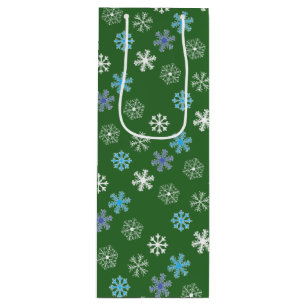 Green Snowflake Wijn Cadeautas