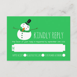 Green Snowman RSVP