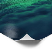 Green Snowy Christmas Tree Poster (Hoek)