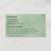 Green Social introduction calling card-wrecker Visitekaartje (Achterkant)