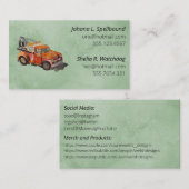 Green Social introduction calling card-wrecker Visitekaartje (Voorkant / Achterkant)