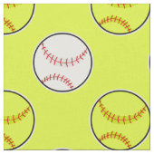 Green Softball Pattern Stof (Close Up)