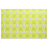 Green Softball Pattern Stof (Fat Quarter)