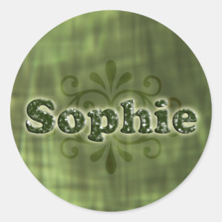 Green Sophie Ronde Sticker