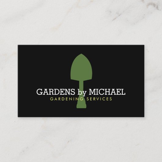 Green Spade Gardening Services Visitekaartje (Voorkant)