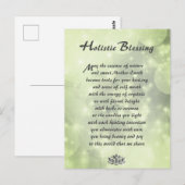 Green Sparkle Holistic Blessing Briefkaart (Voorkant / Achterkant)