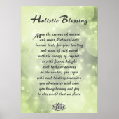 Green Sparkle Holistic Blessing Poster (Voorkant)