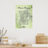 Green Sparkle Holistic Blessing Poster (Keuken)