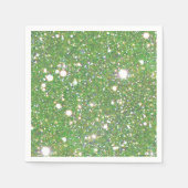 Green Sparkle Standard Cocktail Napkin Servetten (Voorkant)