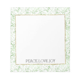 Green Sparkle Stippen Gold Glitz Notitieblok