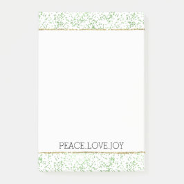 Green Sparkle Stippen Gold Glitz     Post-it® Notes