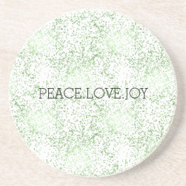 Green Sparkle Stippen Gold Glitz      Zandsteen Onderzetter