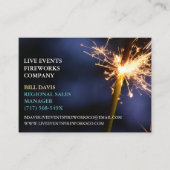 Green Sparkler 4 juli Winkel Verkoop Vuurwerk Visitekaartje (Voorkant)