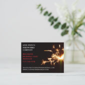 Green Sparkler 4 juli Winkel Verkoop Vuurwerk Visitekaartje (Staand voorkant)