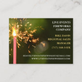 Green Sparkler 4 juli Winkel Verkoop Vuurwerk Visitekaartje (Voorkant)