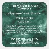 Green Sparkles Parfum Roller Fles Label (Voorkant)